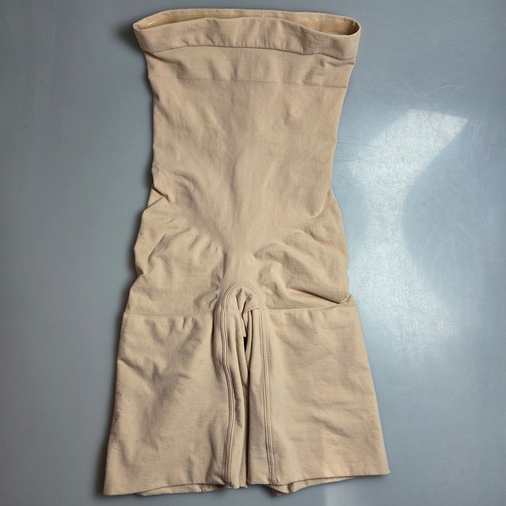 Spanx Higher Power Short High‎ Waisted Shapewear Nude Beige Small 2745